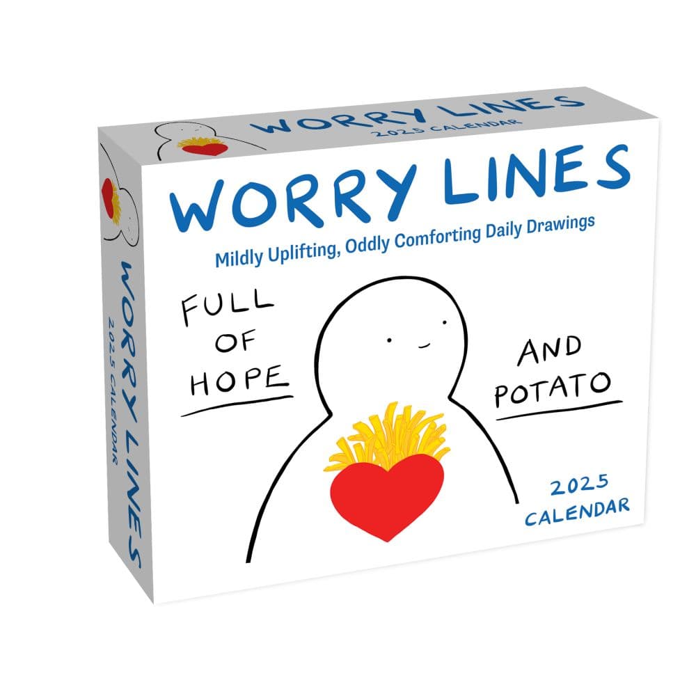 Worry Lines 2025 Desk Calendar