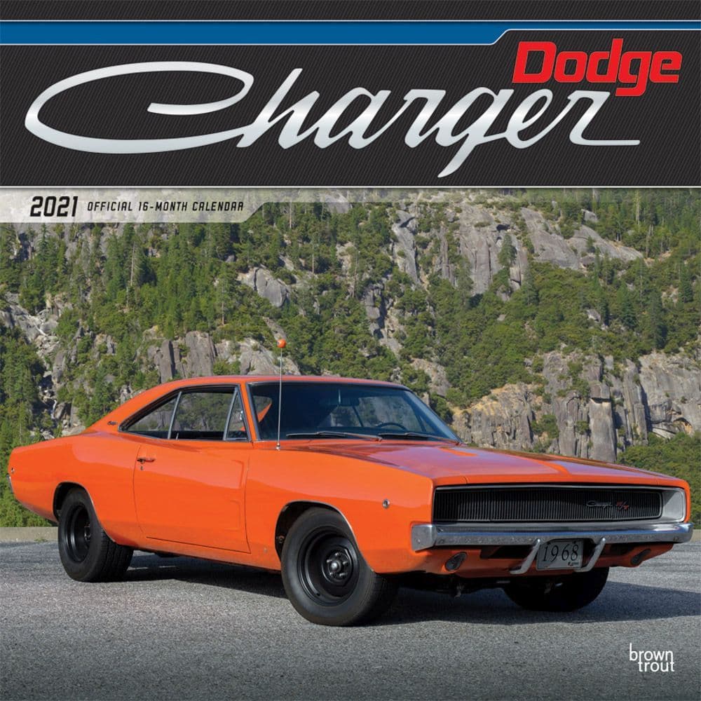 MUSCLE CARS 2021 13 MONTH WALL CALENDAR 11 x 17 WHEN OPENED FORD CHEVY MOPAR