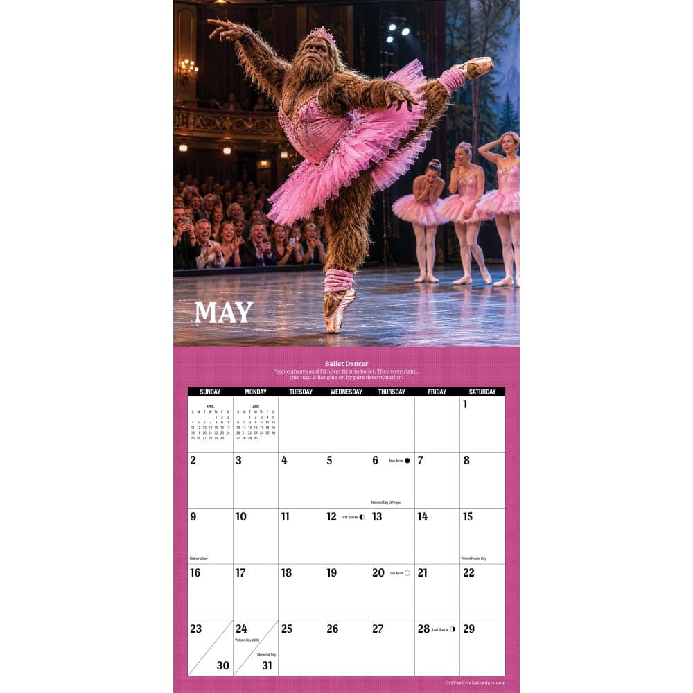 9 to 5 Bigfoot 2027 Wall Calendar Second Alternate Image