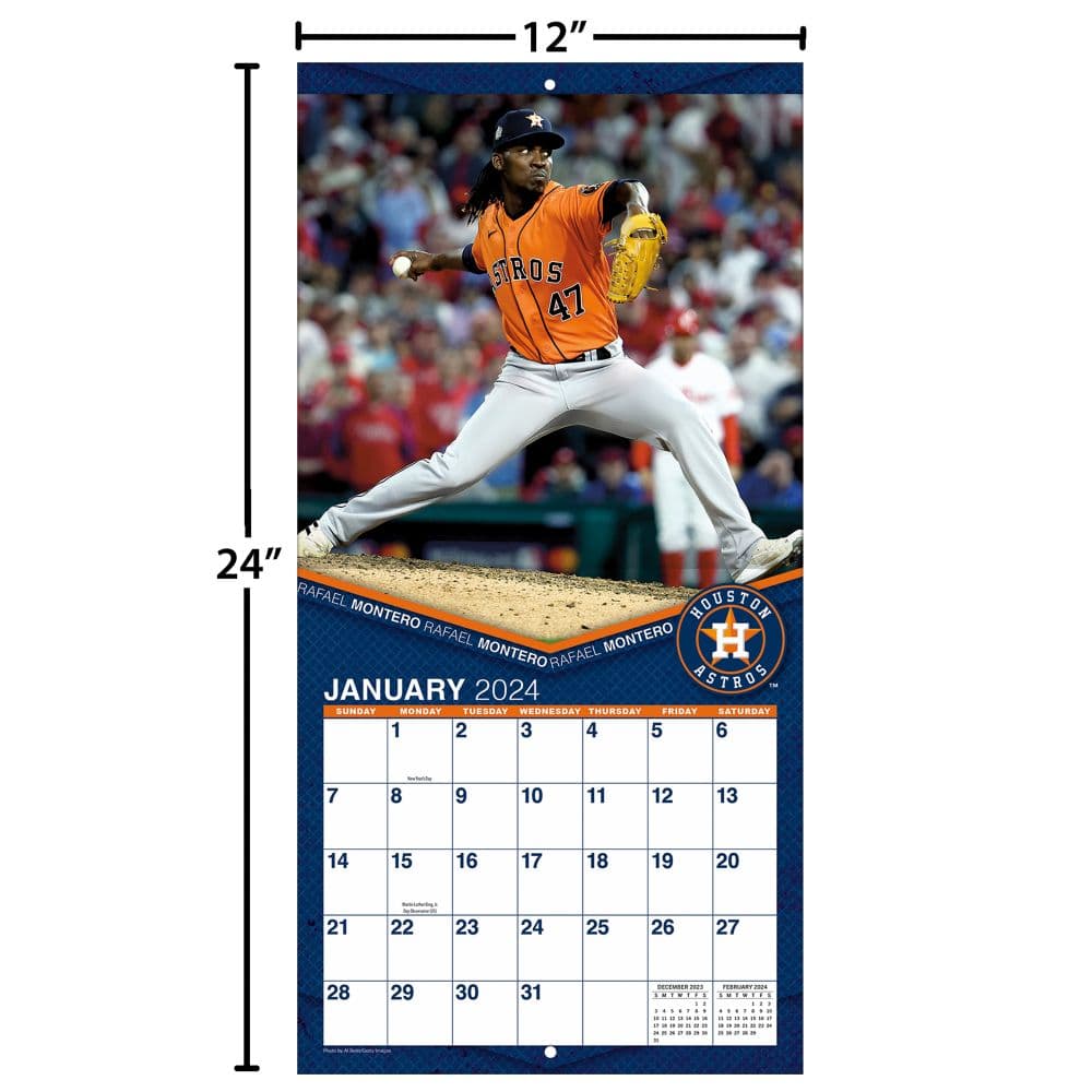 Houston Astros 2024 Wall Calendar