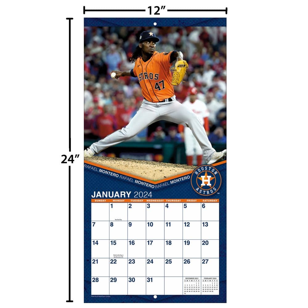 Houston Astros 2025 Wall Calendar