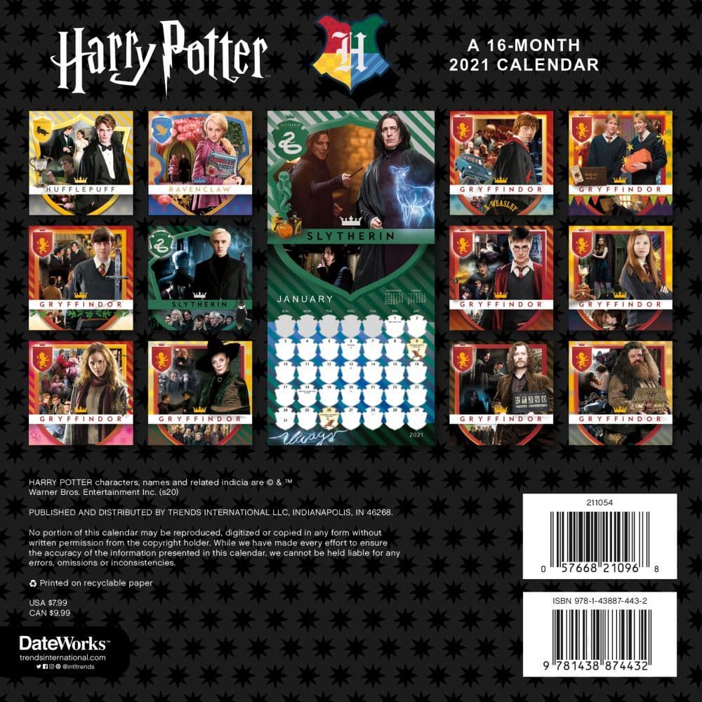 Harry Potter Mini Wall Calendar Calendars Com