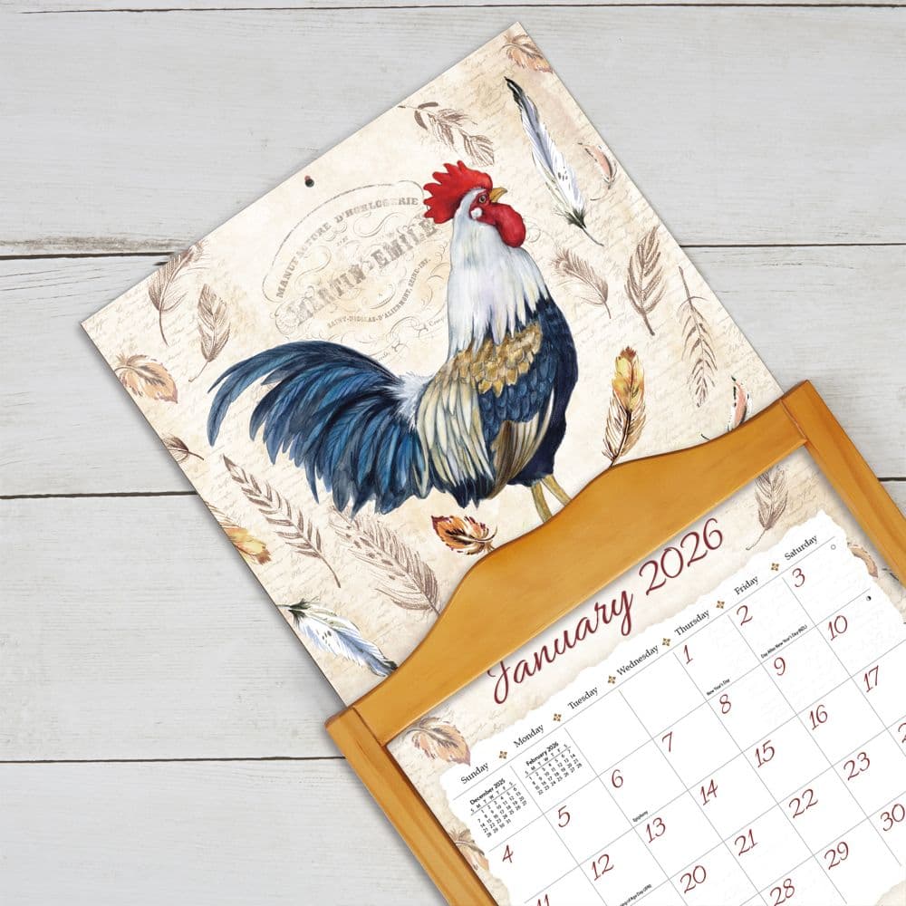 Proud Rooster 2026 Wall Calendar by Susan Winget_ALT4