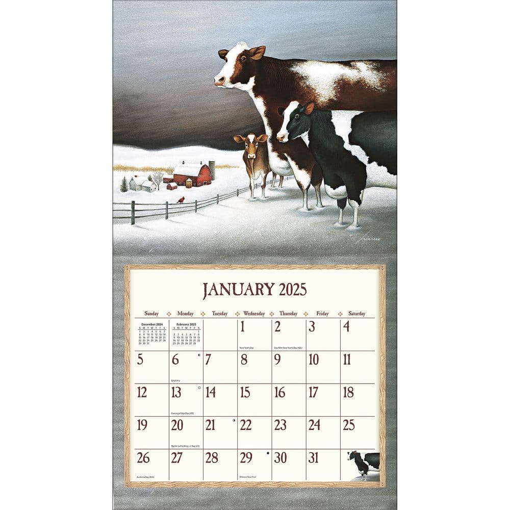 Cows Cows Cows 2025 Wall Calendar by Lowell Herrero_ALT2
