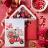 image Man on Vespa with Bouquet Valentine&#39;s Day Card Seventh Alternate Image width=&quot;1000&quot; height=&quot;1000&quot;