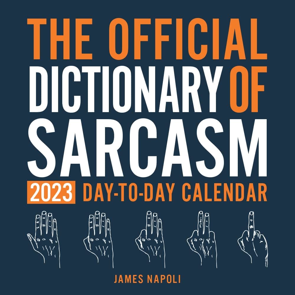 Sarcastic Desk Calendar - Printable Word Searches