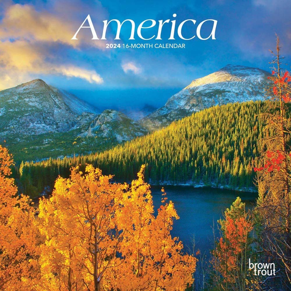 America 2024 Mini Wall Calendar