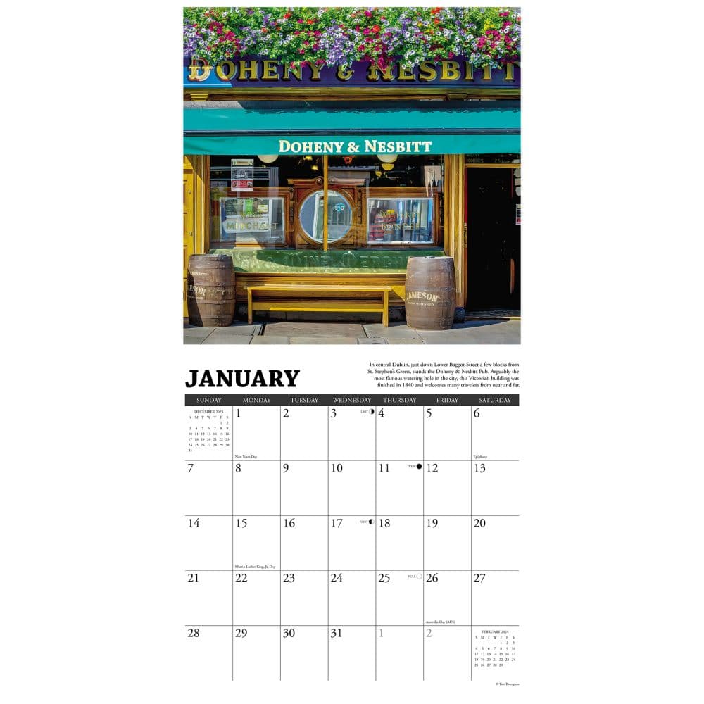 Irish Pubs 2024 Wall Calendar