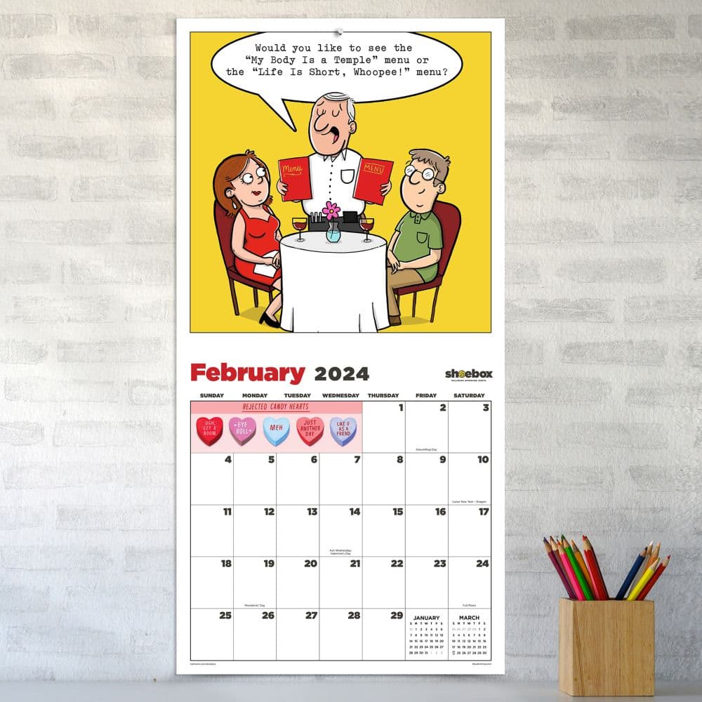 Laugh Out Loud by Shoebox 2024 Wall Calendar