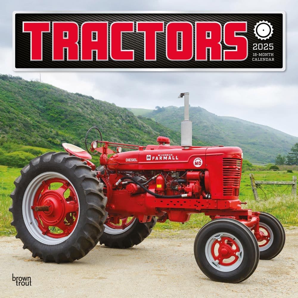 Tractors 2025 Wall Calendar