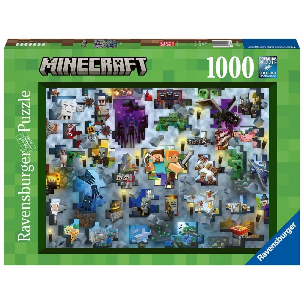 Minecraft Mobs 1000 Piece Puzzle Calendars Com