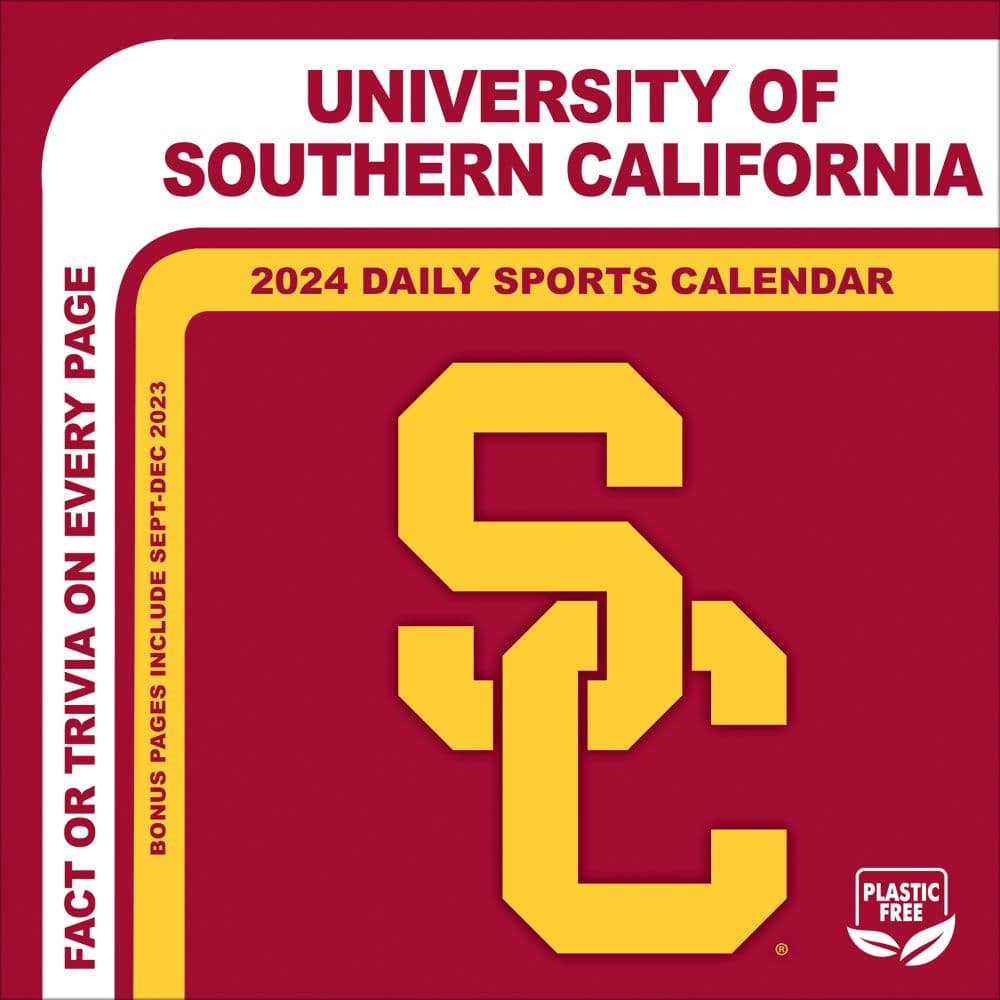 COL USC Trojans 2025 Desk Calendar