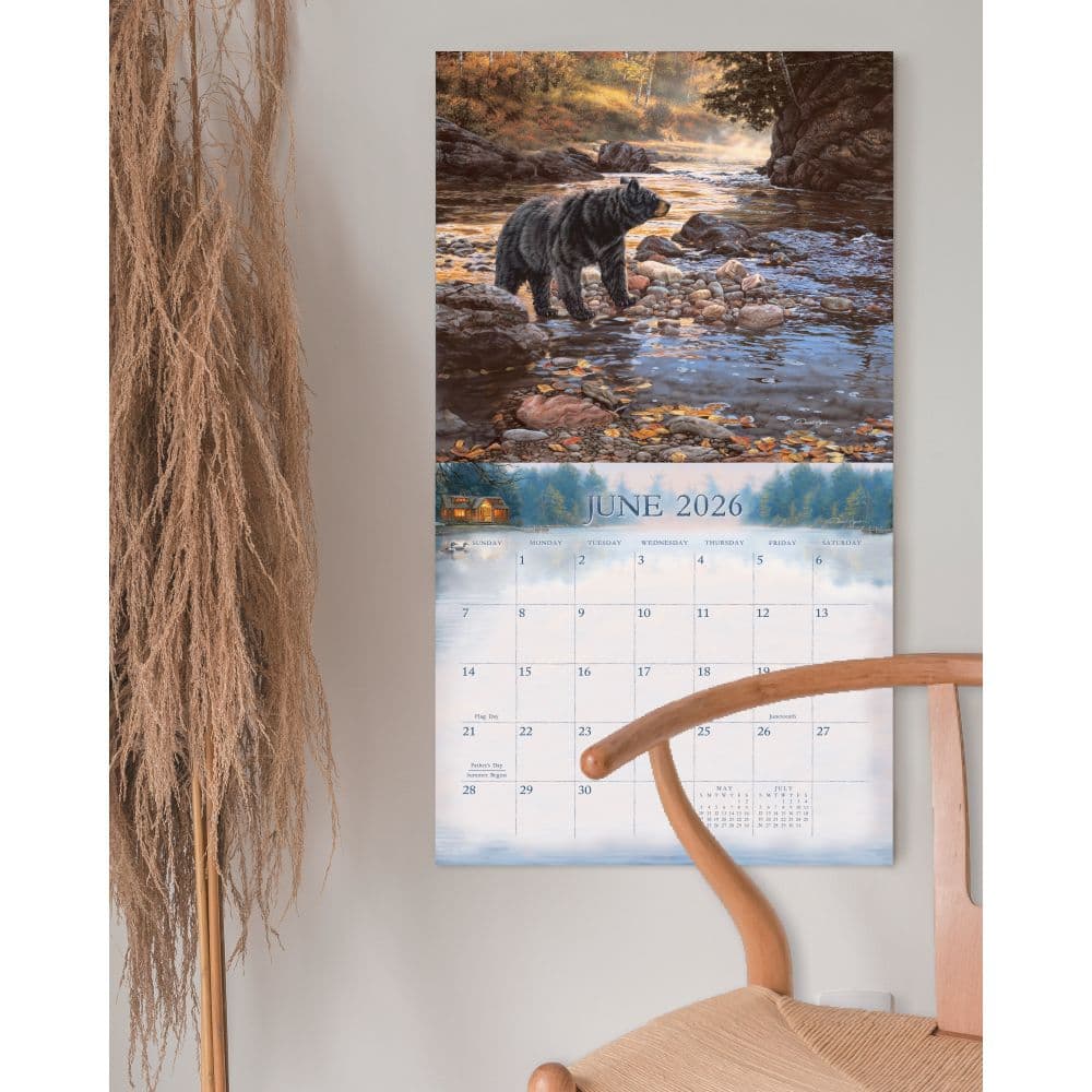 Cabin View by Darrell Bush 2026 Wall Calendar Fourth Alternate Image