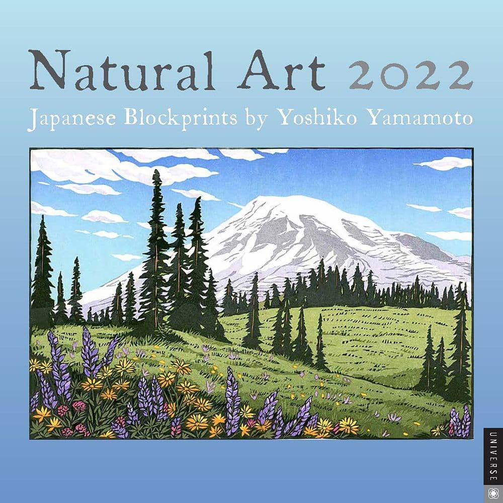 Natural Art Japanese Blockprints 2022 Wall Calendar