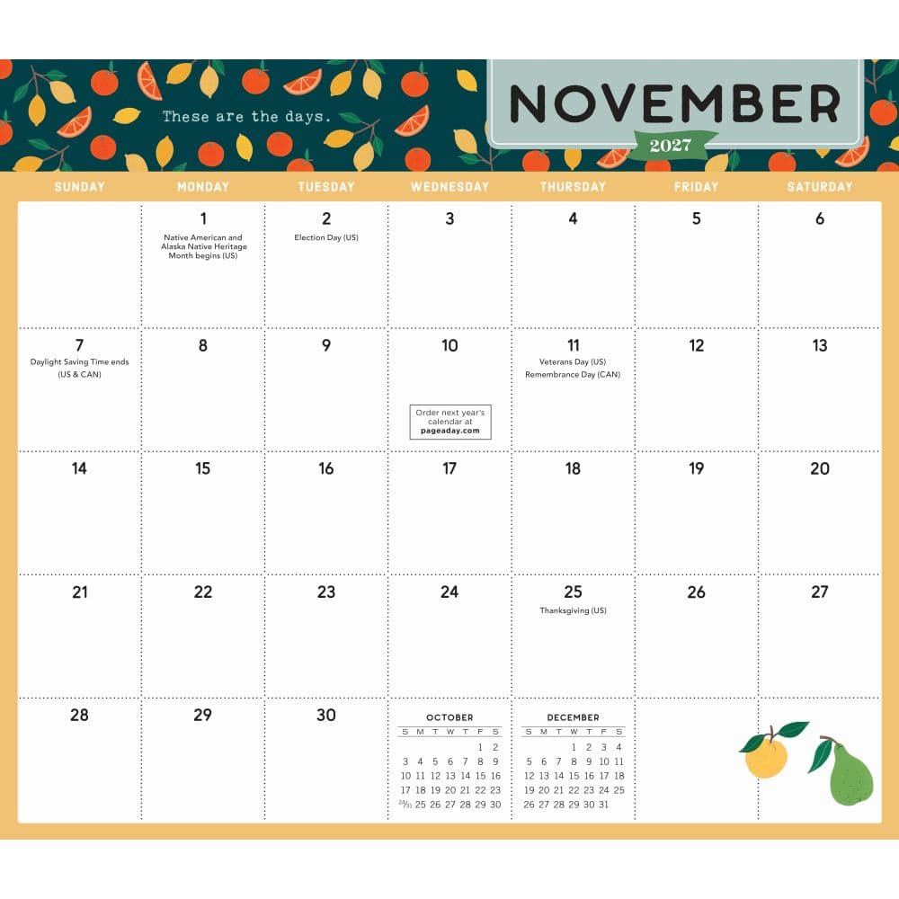 Go With the Flow A Magnetic Monthly 2027 Wall Calendar Fourth Alternate Image