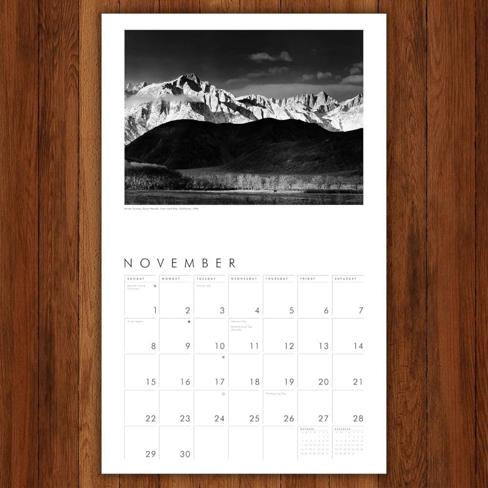 Ansel Adams 2026 Wall Calendar Fifth  Alternate Image