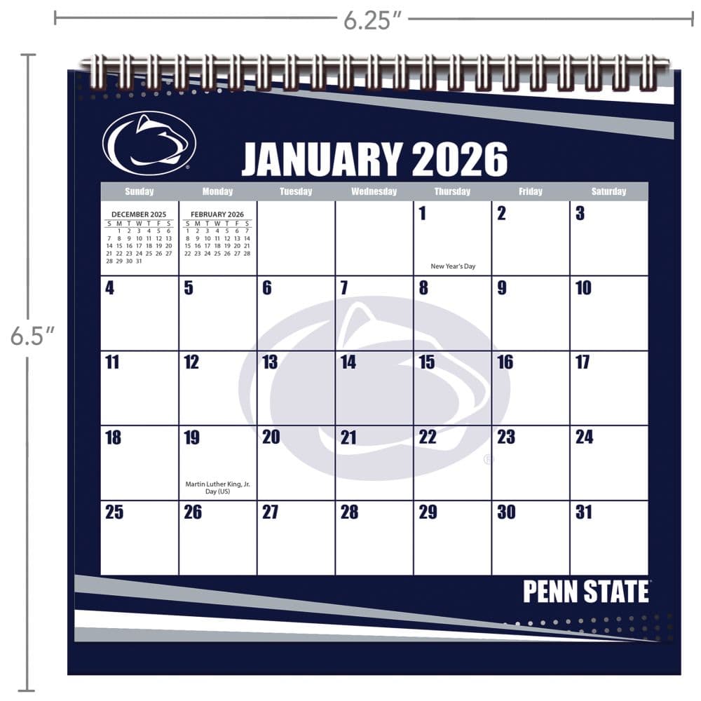 Penn State Nittany Lions 2026 Easel Desk Calendar Second Alternate Image