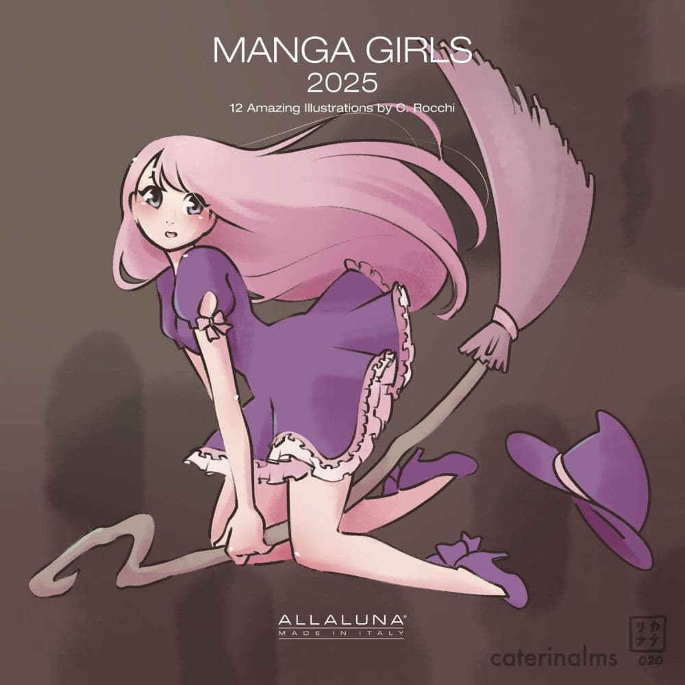 Manga Girls 2025 Wall Calendar Main Product Image width=&quot;1000&quot; height=&quot;1000&quot;