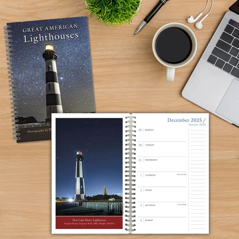 Great American Lighthouses Weekly 2026 Planner Fourth Alternate Image