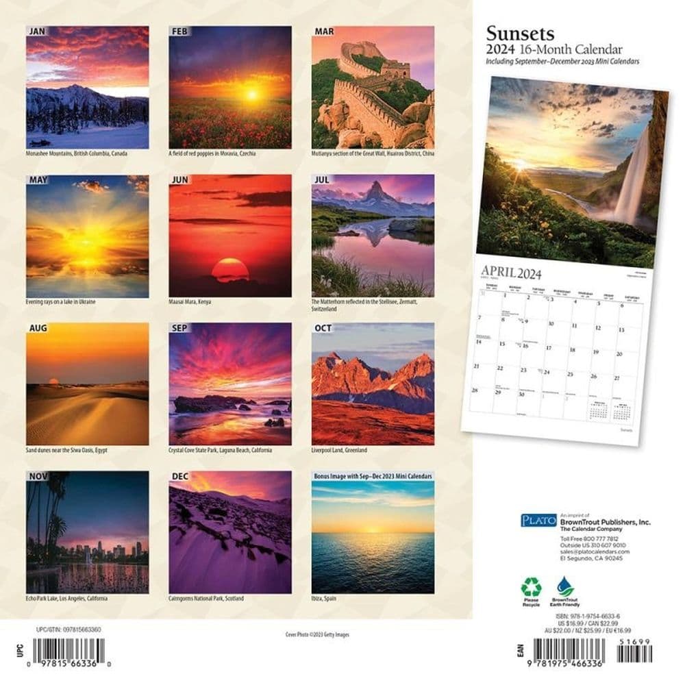 Sunsets 2024 Wall Calendar First Alternate Image width=&quot;1000&quot; height=&quot;1000&quot;