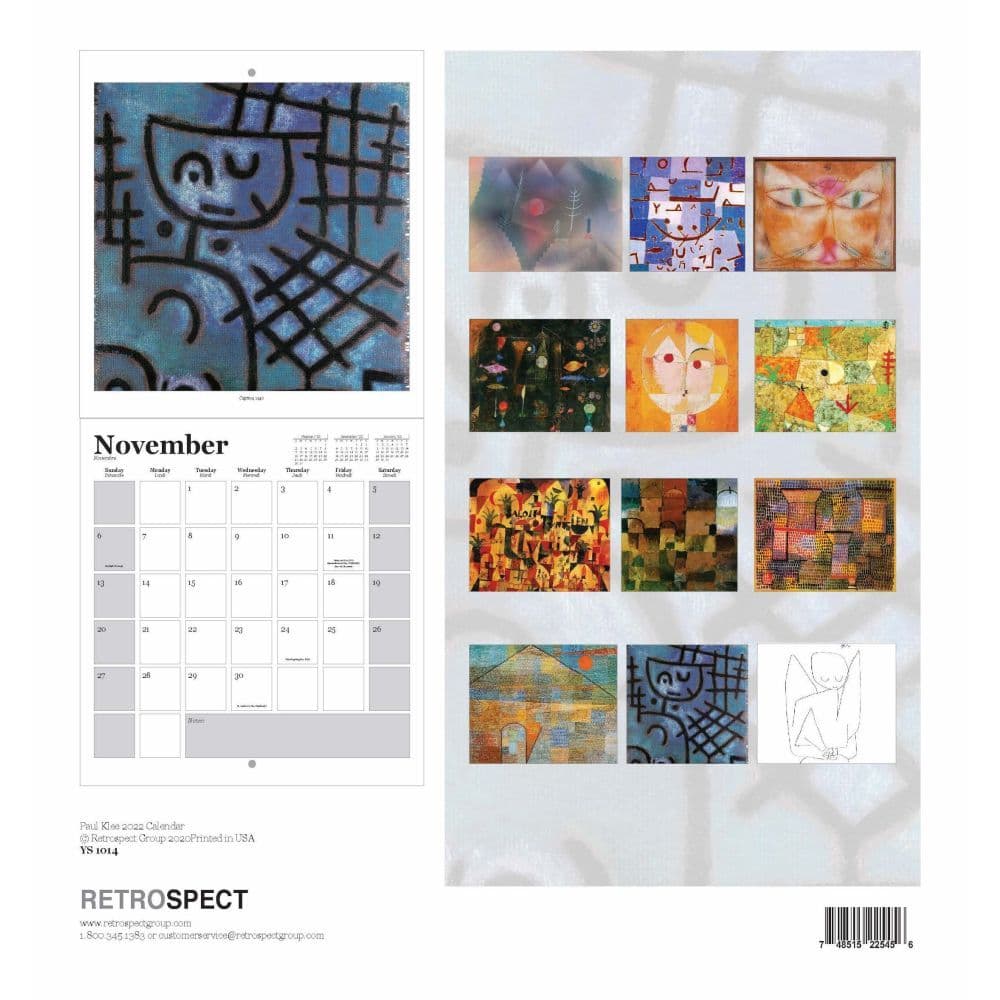 Klee 2022 Wall Calendar