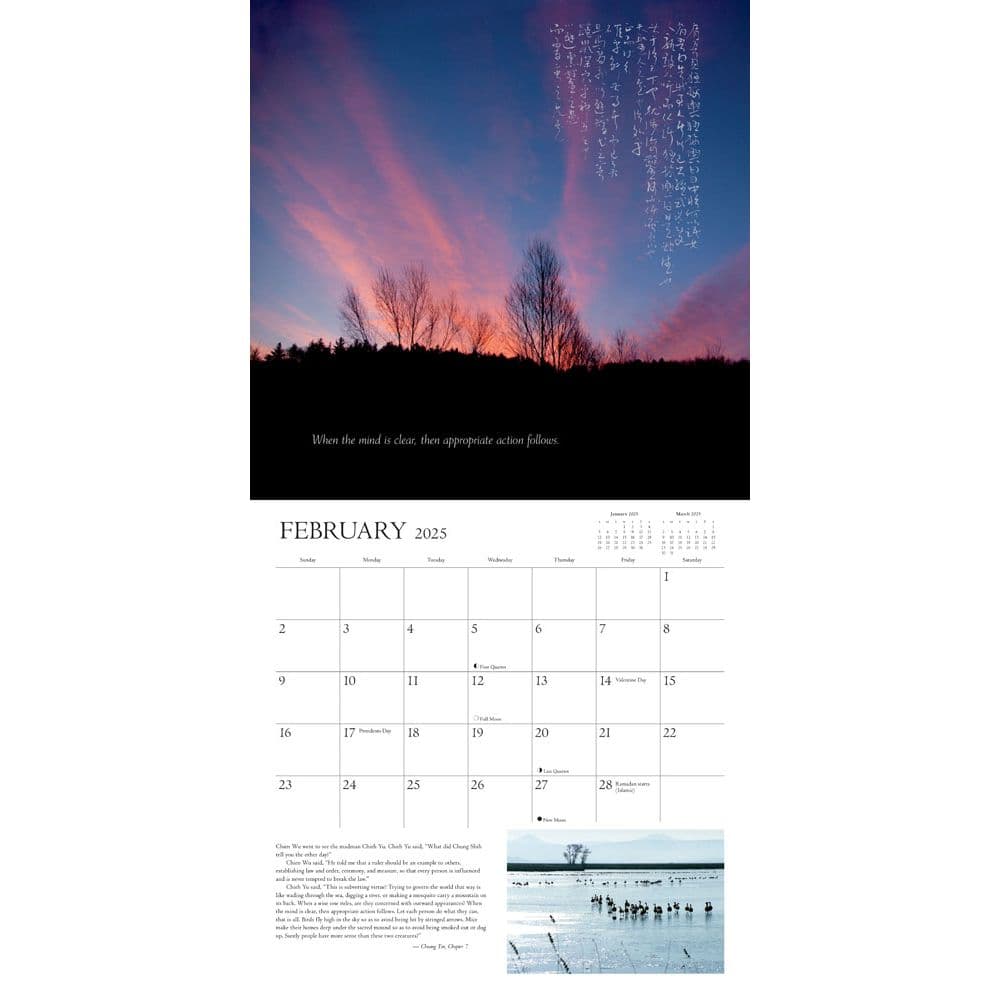 Tao 2025 Wall Calendar Alt2