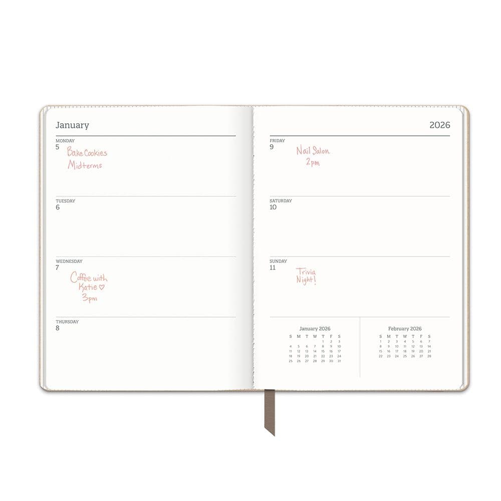Desert Taupe Textured 2026 Planner Fifth Alternate Image