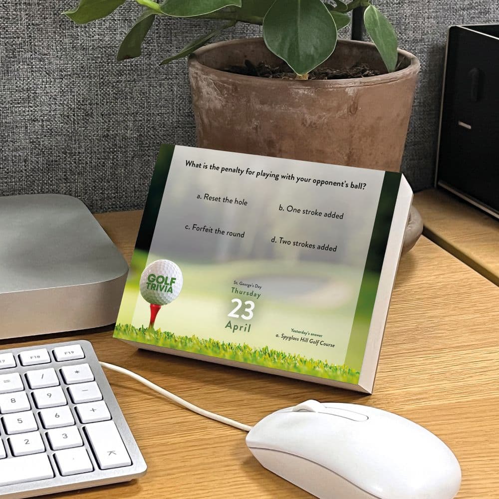 Golf Trivia 2026 Desk Calendar Fifth Alternate Image