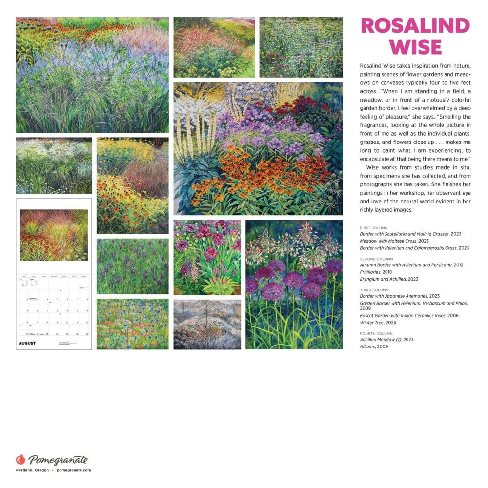 Rosalind Wise 2026 Wall Calendar First Alternate Image