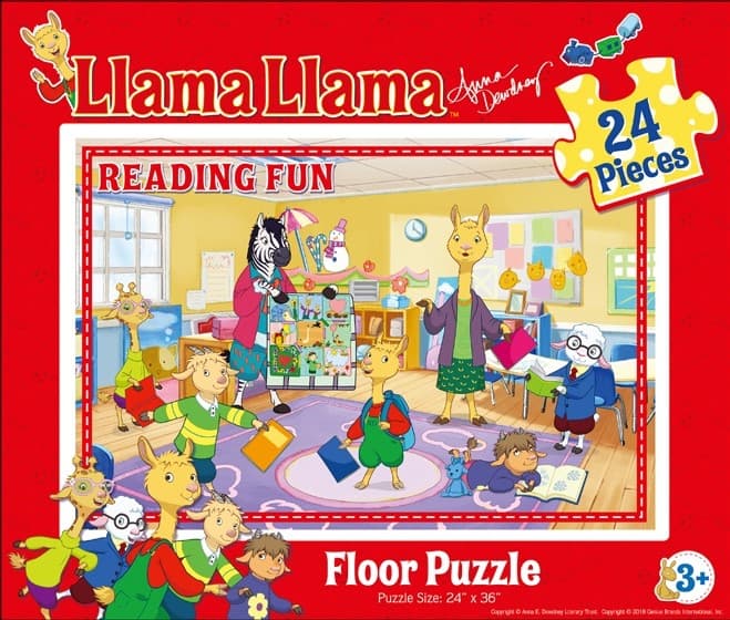 image gc-llama-llama-reading-fun-24-piece-puzzle