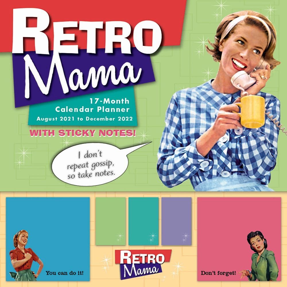 Retro Mama Sticky Note 2022 Calendar Planner - Calendars.com