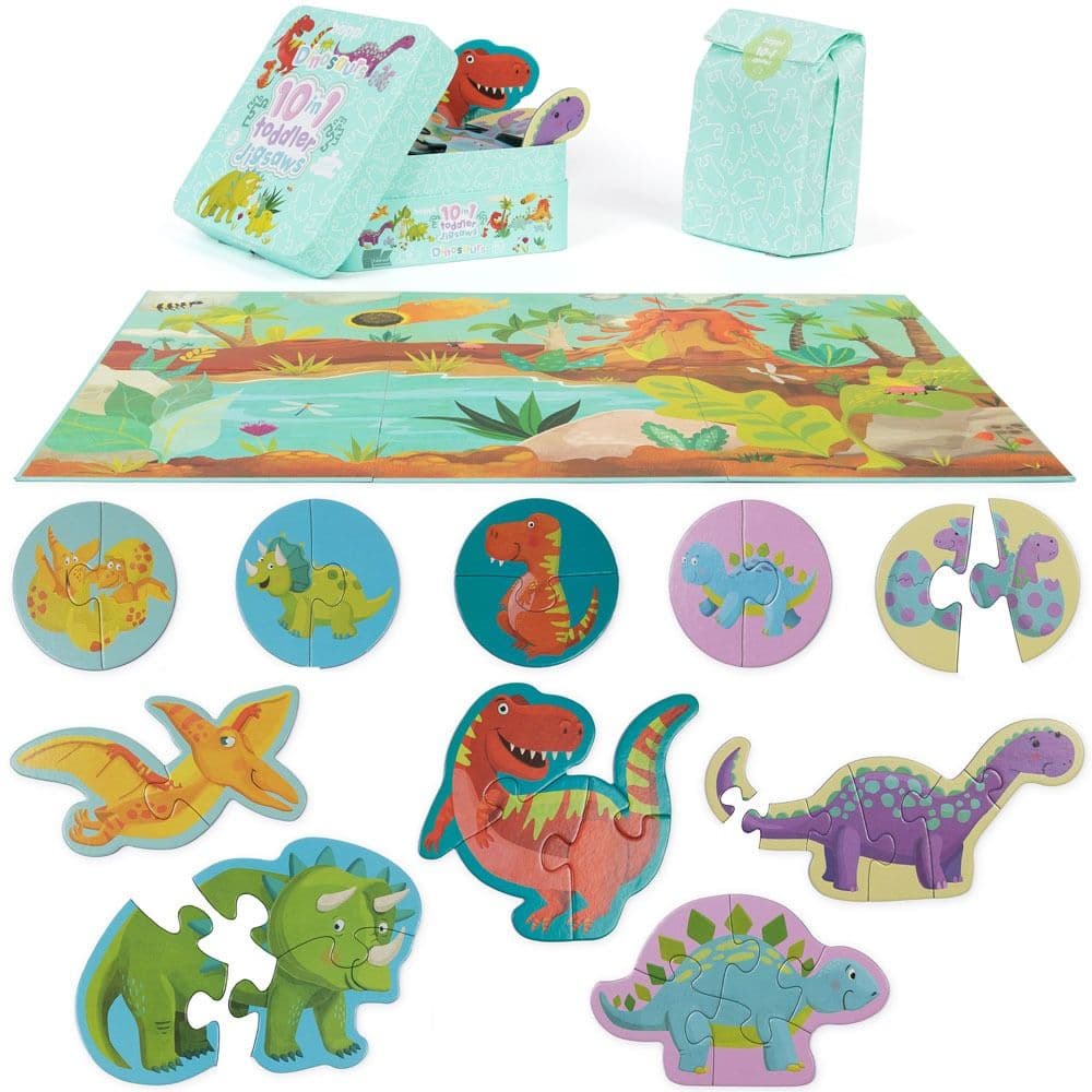 Dinosaurs Toddler 10 in 1 Puzzle Main Product Image