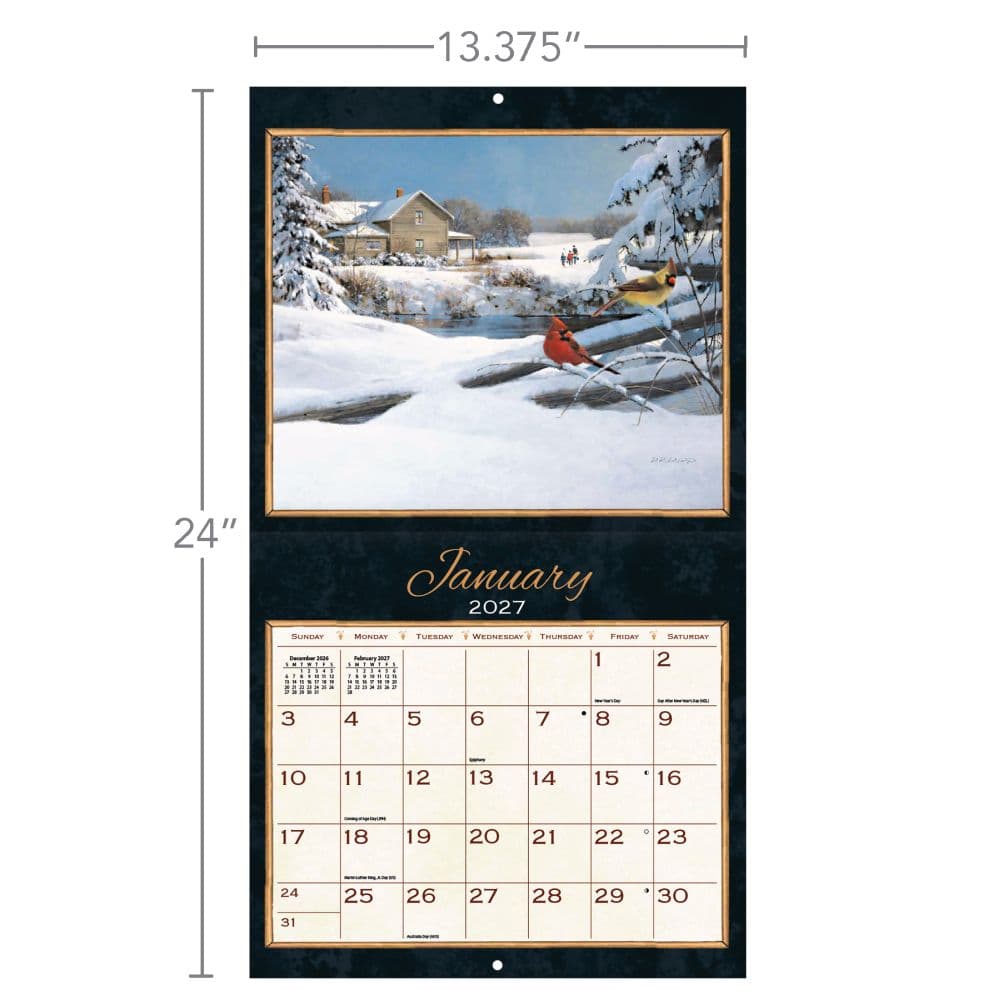 Treasured Times 2027 Wall Calendar by D.R. Laird Third Alternate Image