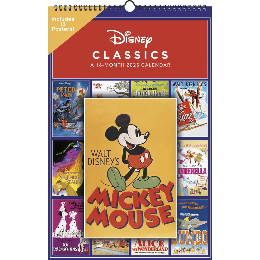 Disney Classic 2025 Poster Wall Calendar - Calendars.com