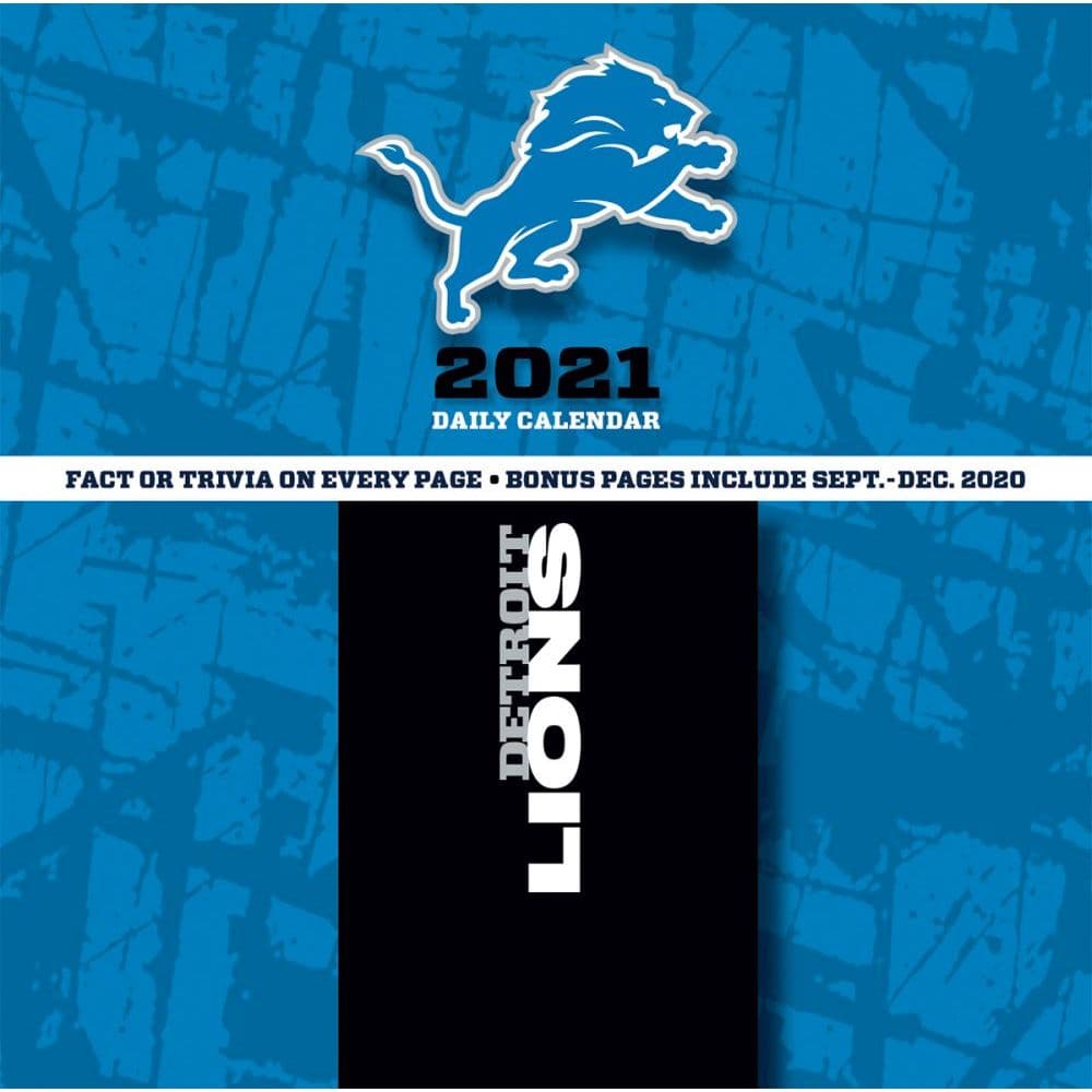 Detroit Lions Desk Calendar