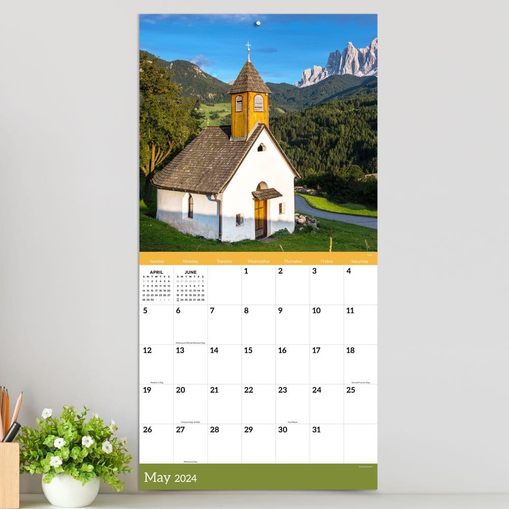 Churches 2025 Wall Calendar