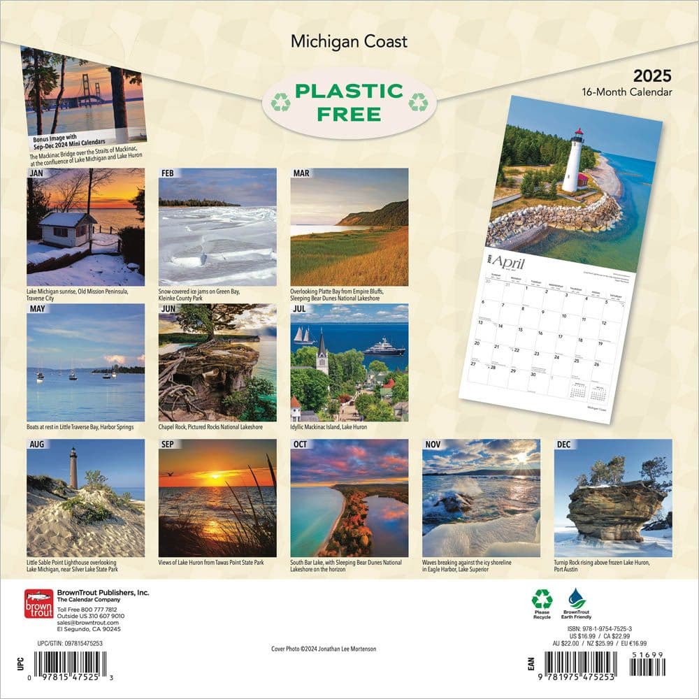 Michigan Coast 2025 Wall Calendar First Alternate Image