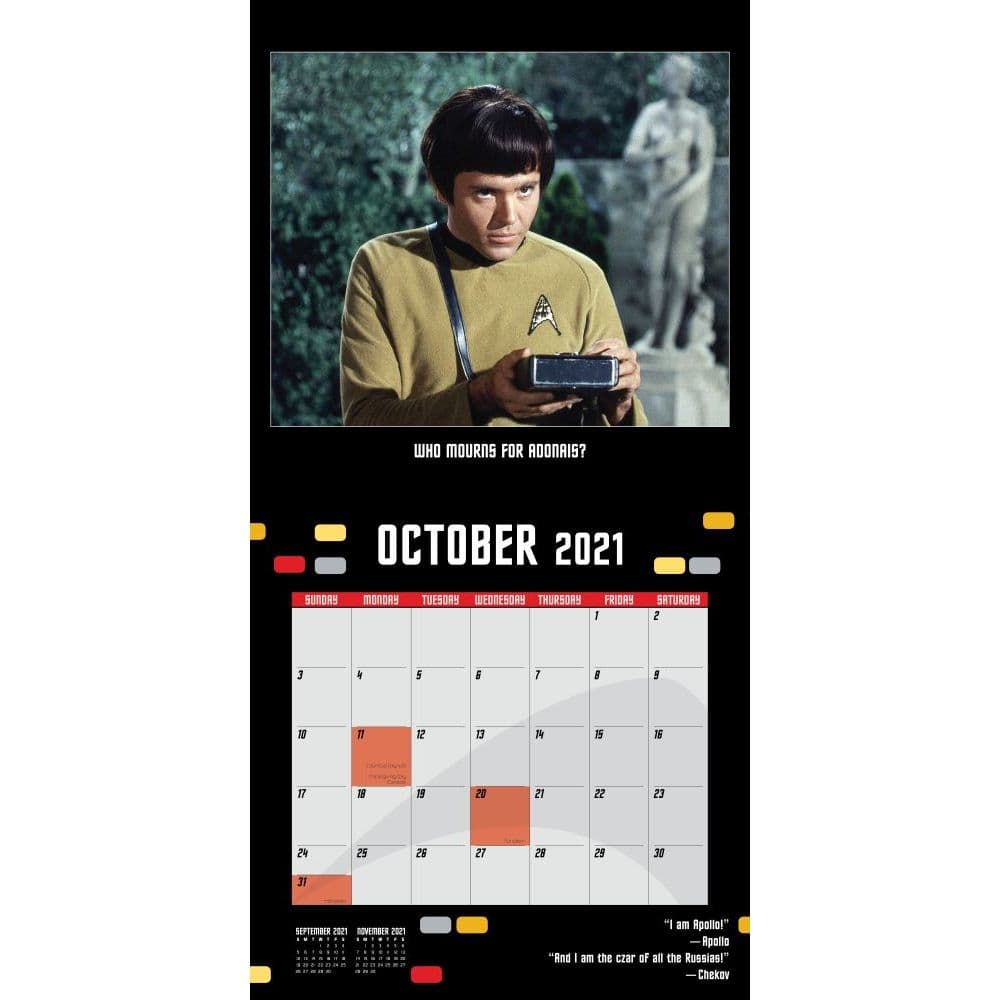 Star Trek Original Series Wall Calendar