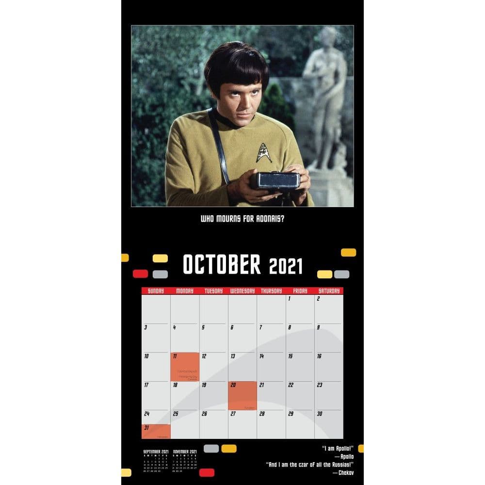Star Trek Original Series Wall Calendar Calendars