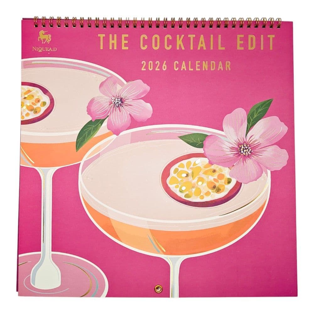 Cocktail Edit 2026 Spiral Wall Calendar Main Product Image