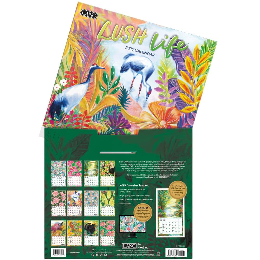 Lush Life by Jeanetta Gonzales 2025 Wall Calendar Third Alternate Image width="1000" height="1000"