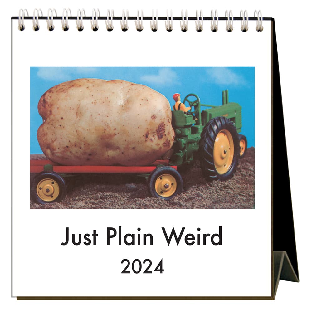 Just Plain Weird 2024 Easel Desk Calendar