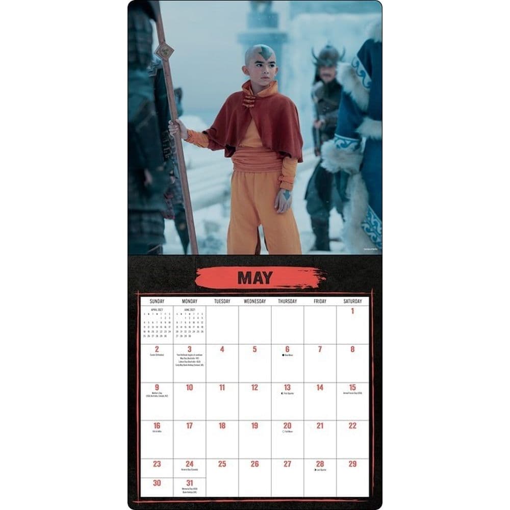 Avatar The Last Airbender Netflix Series 2027 Wall Calendar Fourth Alternate Image