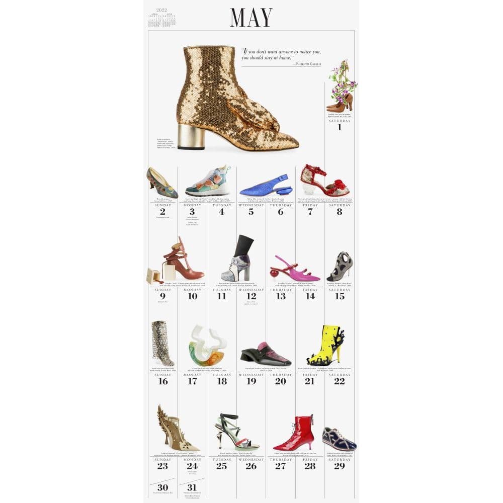 shoe calendar