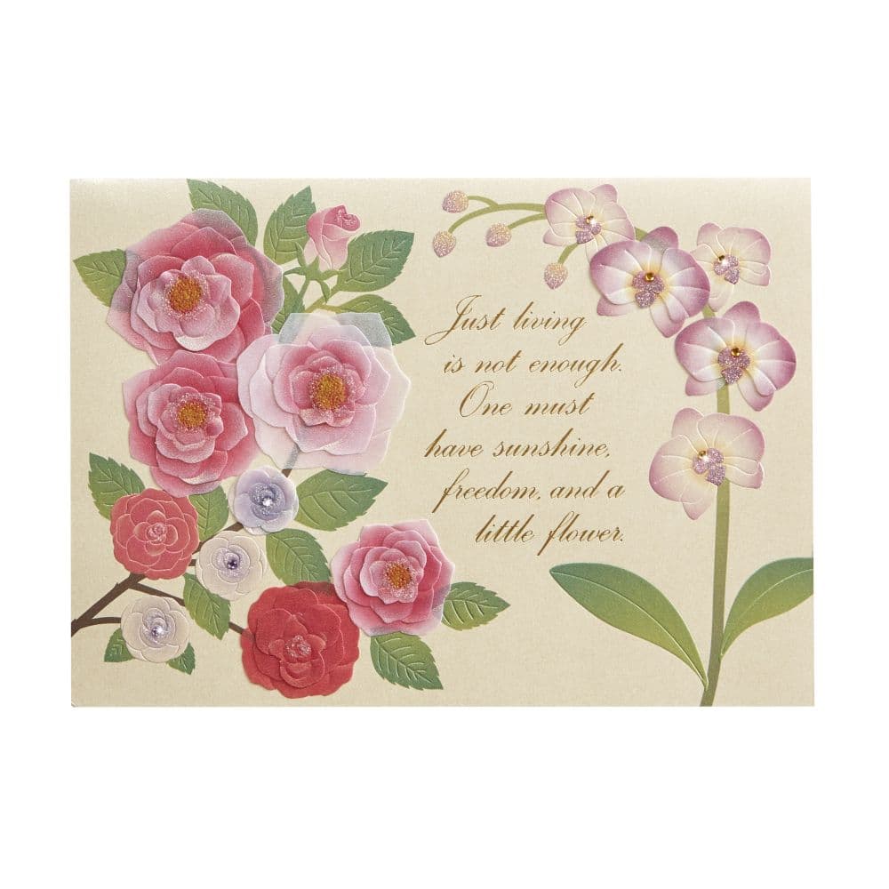 Flowers and Quote Birthday Card First Alternate Image width=&quot;1000&quot; height=&quot;1000&quot;