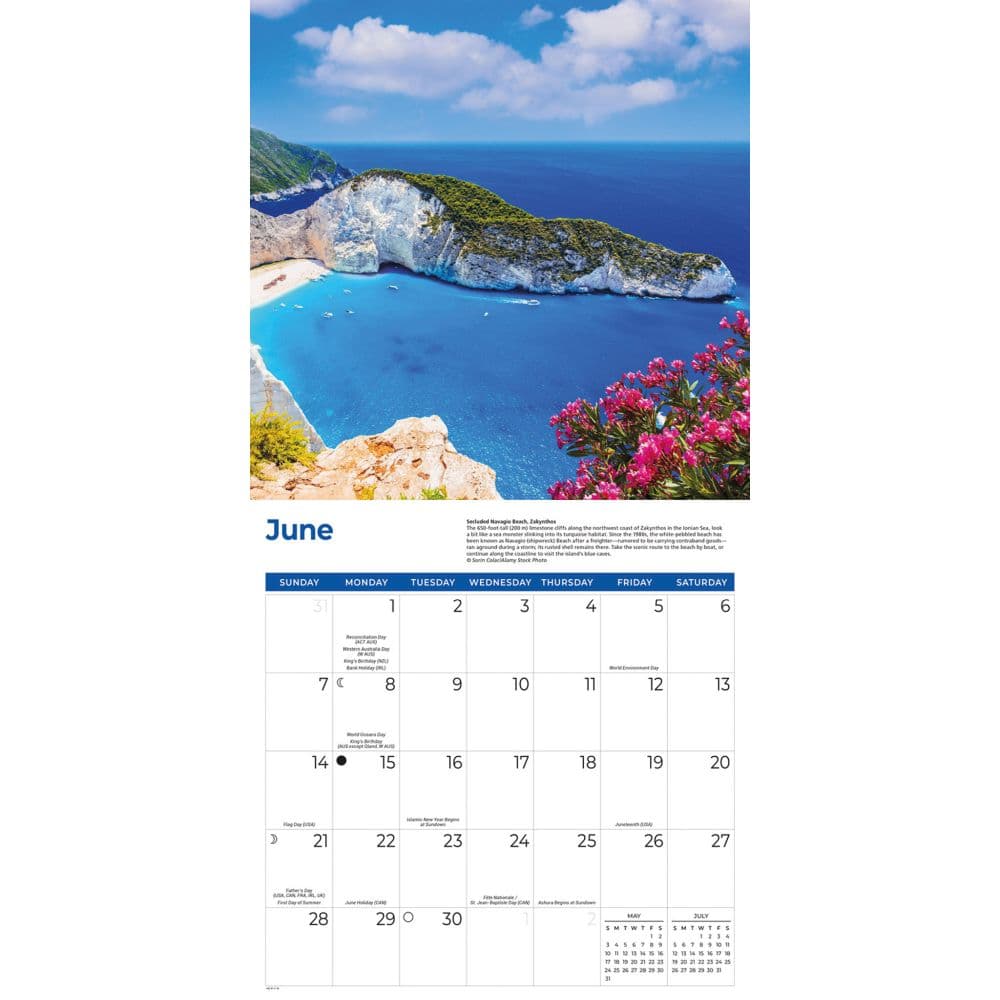 Greek Isles 2026 Wall Calendar Third Alternate Image