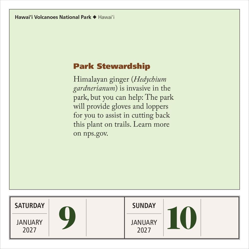 National Parks 2027 Page-A-Day Desk Calendar Fourth Alternate Image