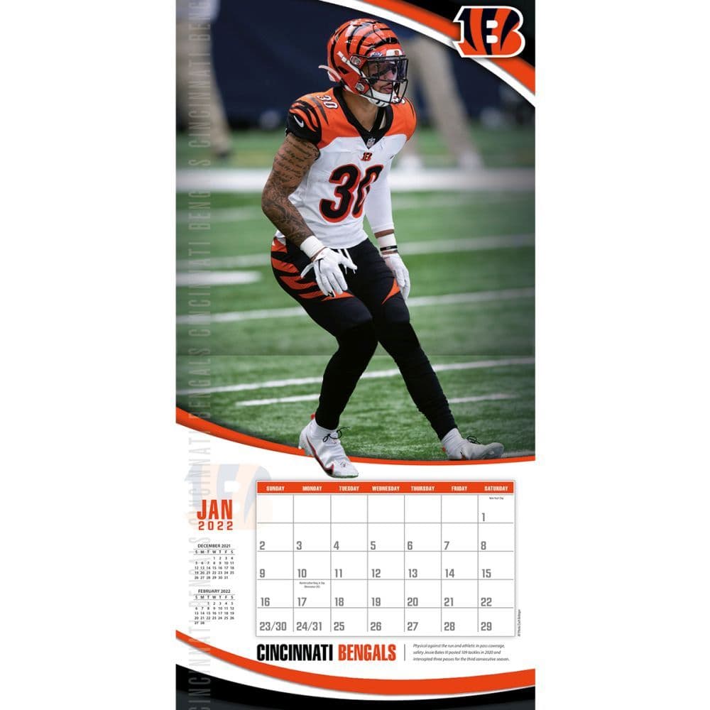 Cincinnati Bengals 2022 Wall Calendar - Calendars.com