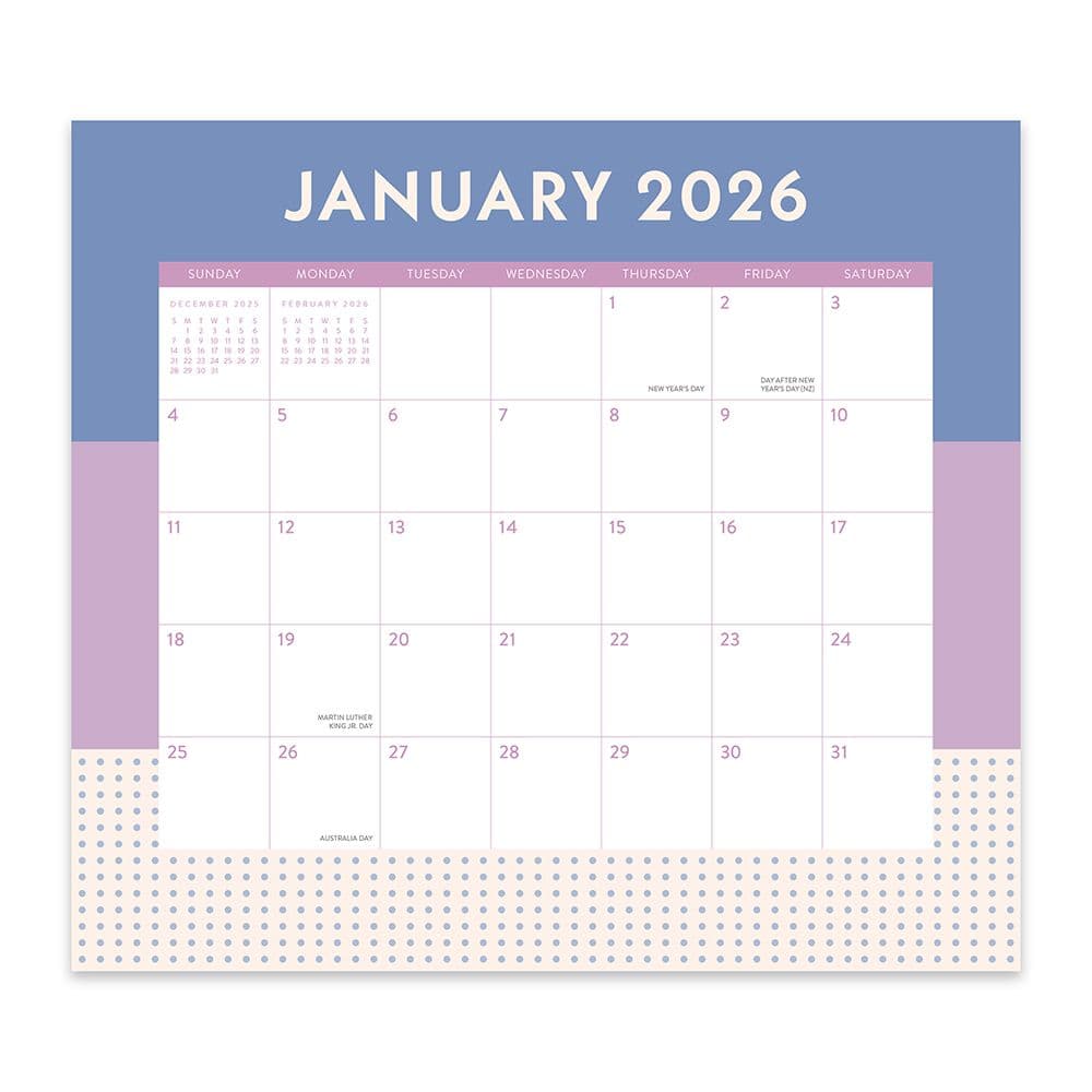 Color Block 2026 Magnetic Calendar Third Alternate Image