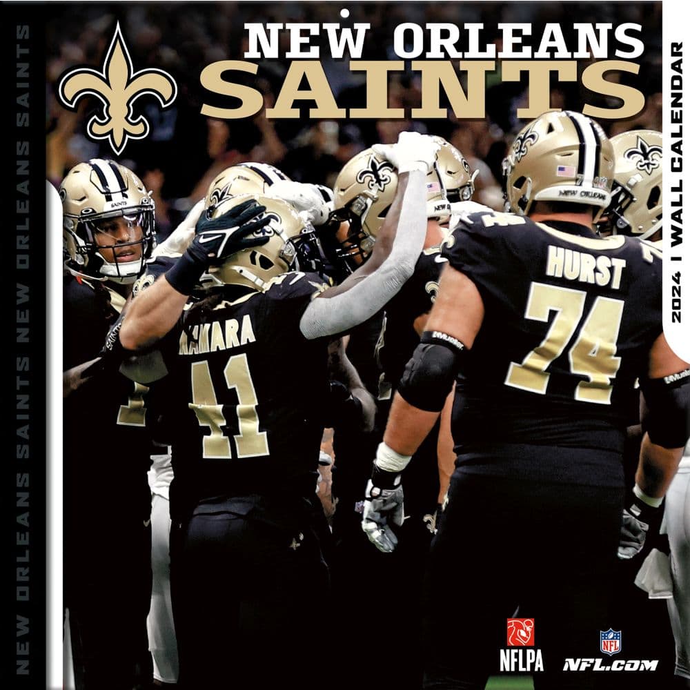 NFL New Orleans Saints 2024 Wall Calendar